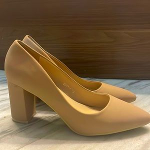 Women’s Tan Block Heels